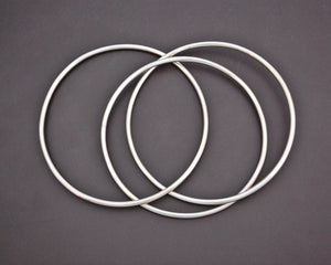 Interlocked Sterling Silver Bangle Bracelet