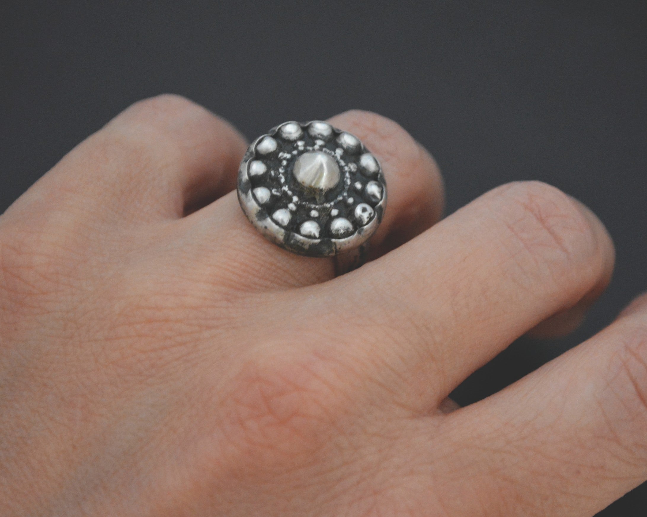 Old Rajasthani Silver Ring - Size 5