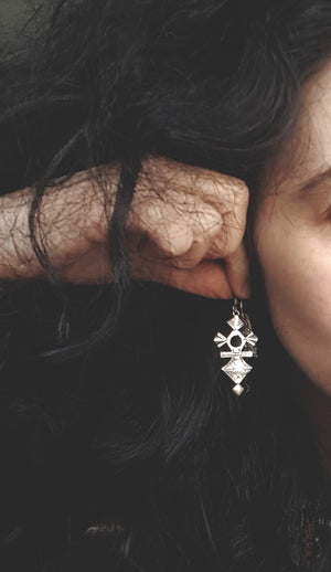 Tuareg Cross Dangle Earrings