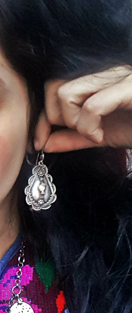 Rajasthani Silver Earrings