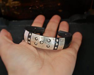 Tuareg Silver Cuff Bracelet with Engravings