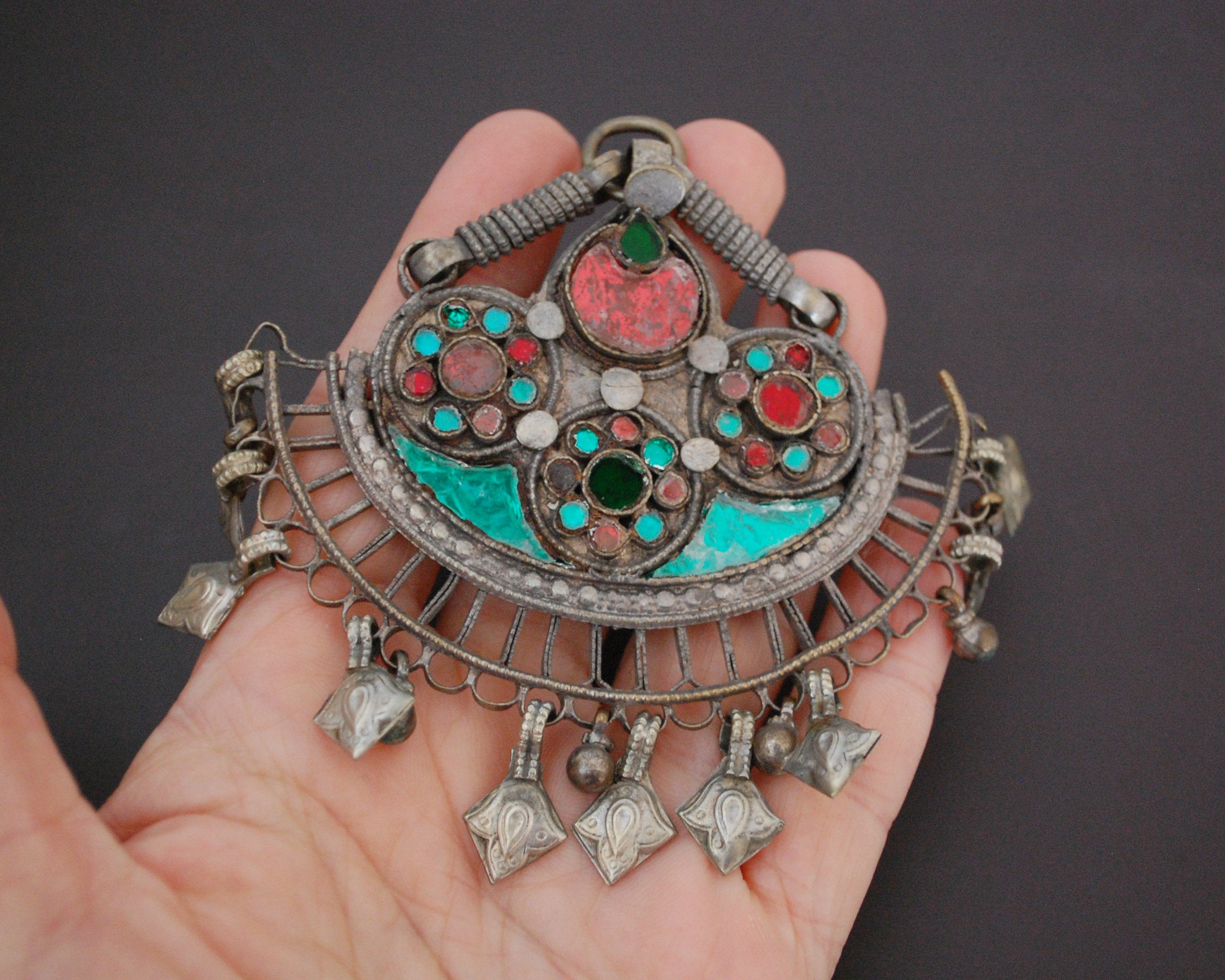 Tribal Rajasthani Glass Pendant or Ornament