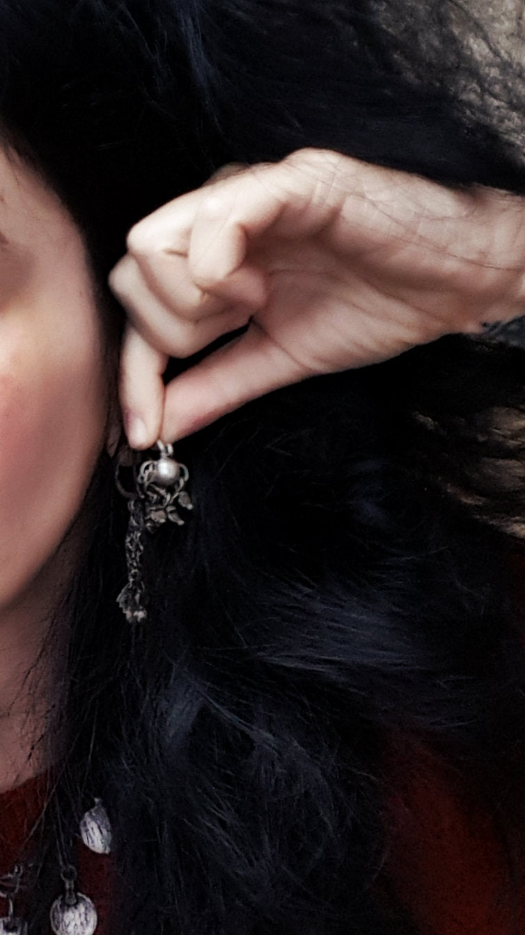 Tribal Indian Earrings from Gujarat