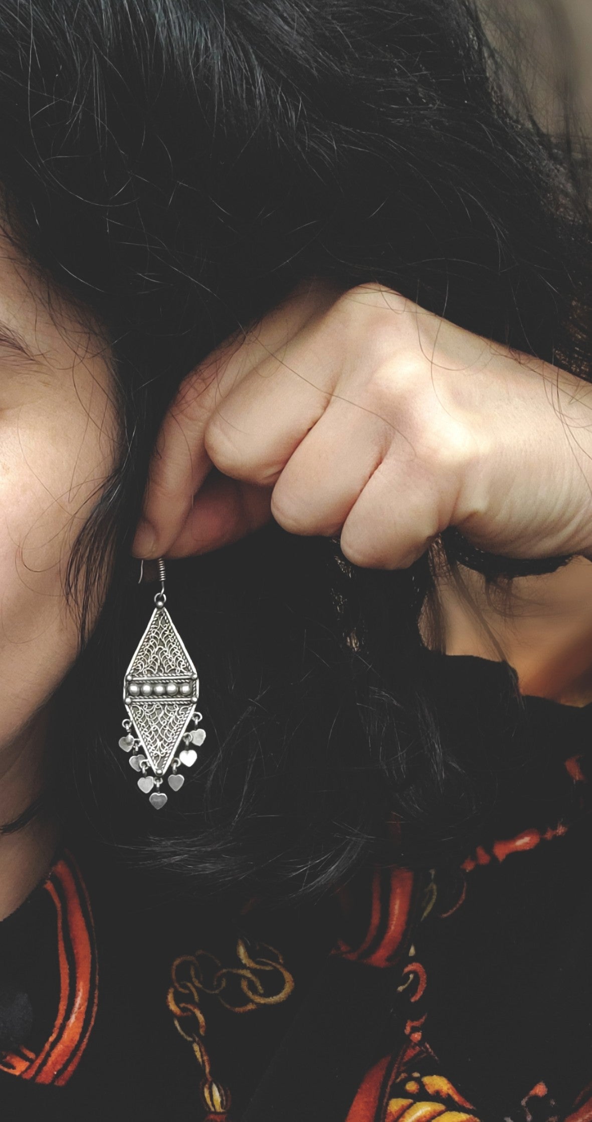 Ethnic Filigree Charms Earrings