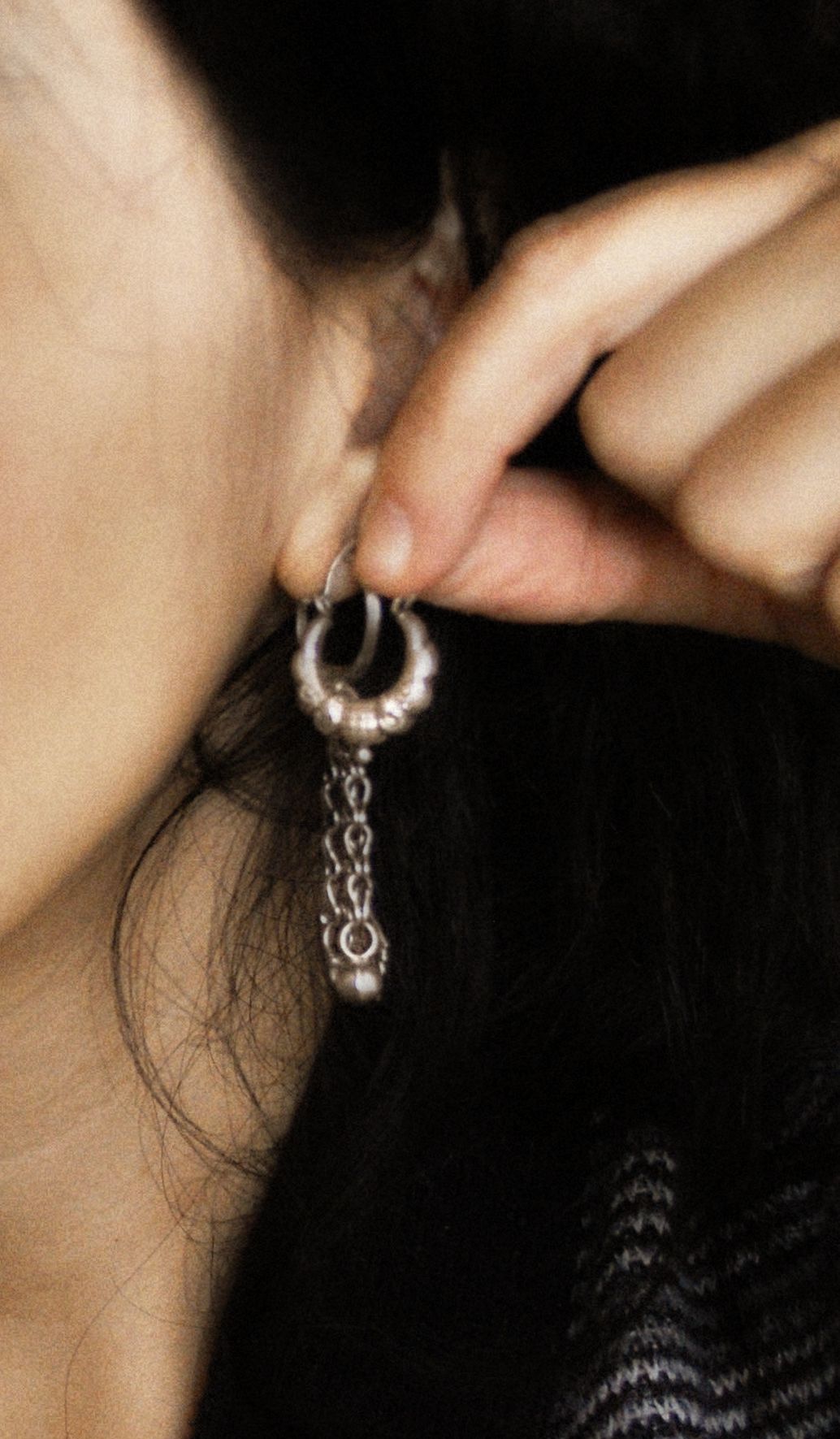 Ethnic Indian Hoop Earrings - XS