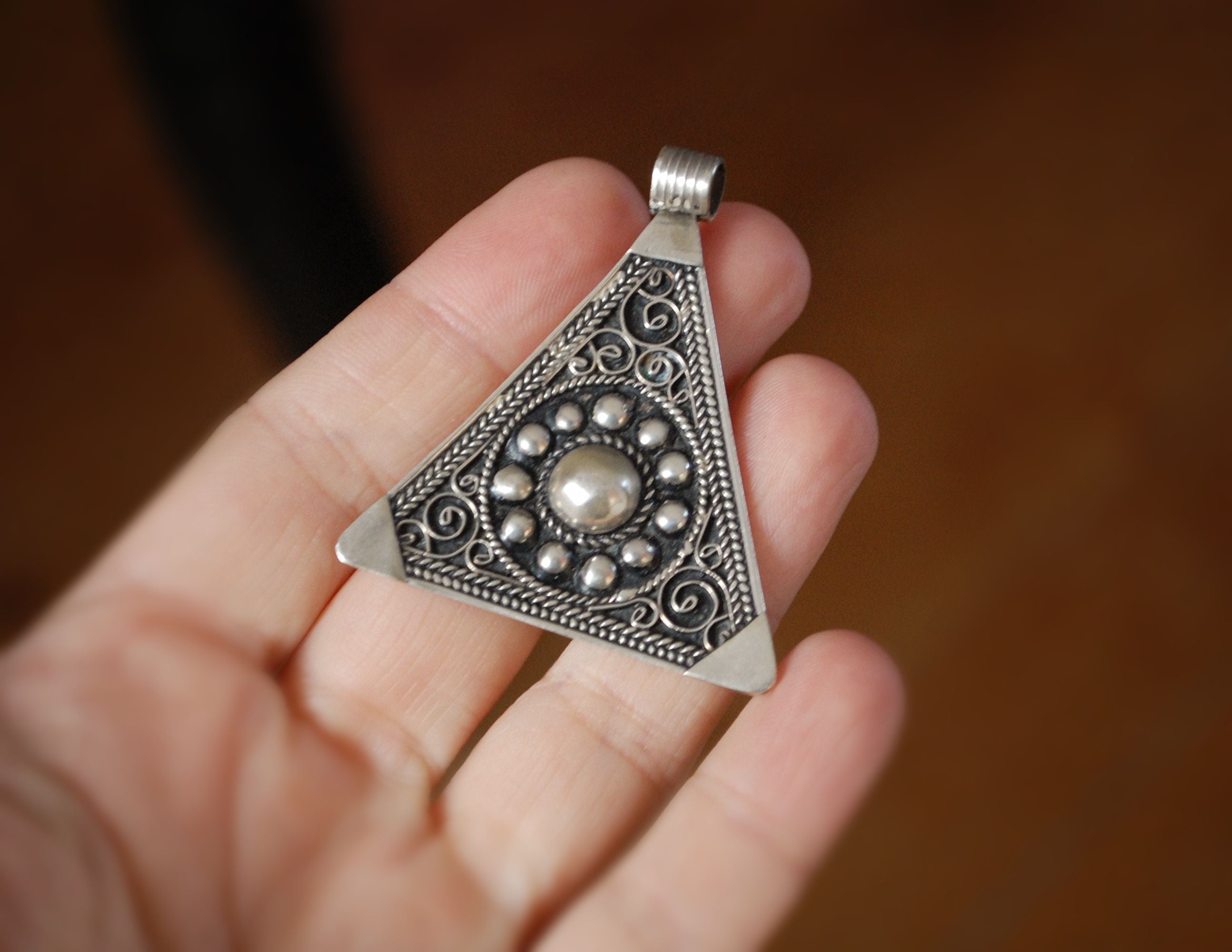 Moroccan Silver Pendant