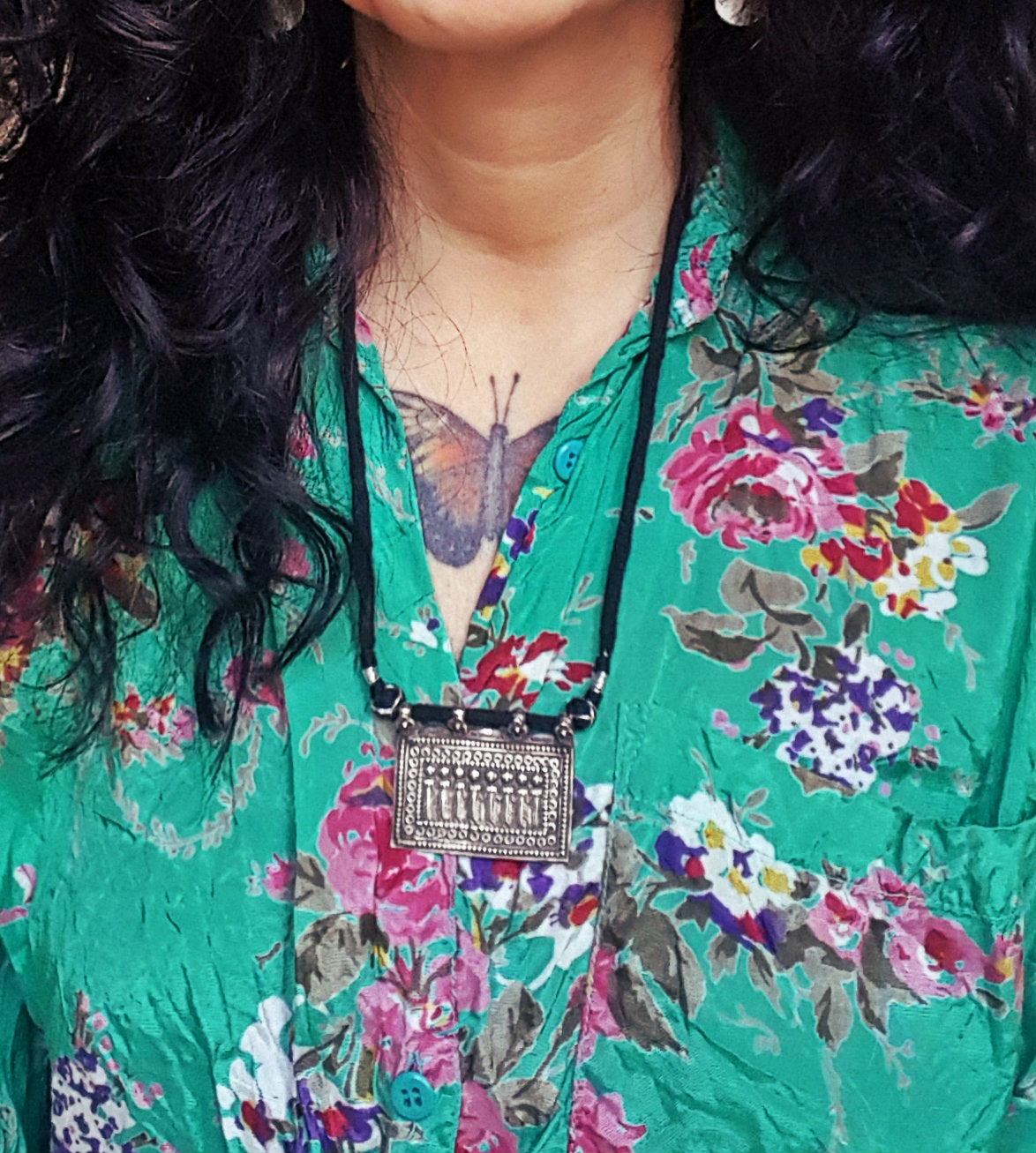 Hindu Amulet Sapta Matrikas Necklace on Adjustable Cord
