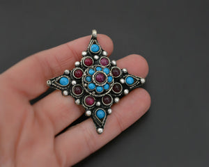 Nepali Turquoise Ruby Pendant