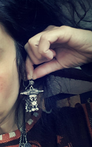 Rajasthani Silver Dangle Earrings