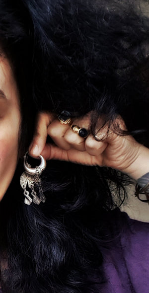 Ethnic Hoop Earrings from India - SMALL/MEDIUM