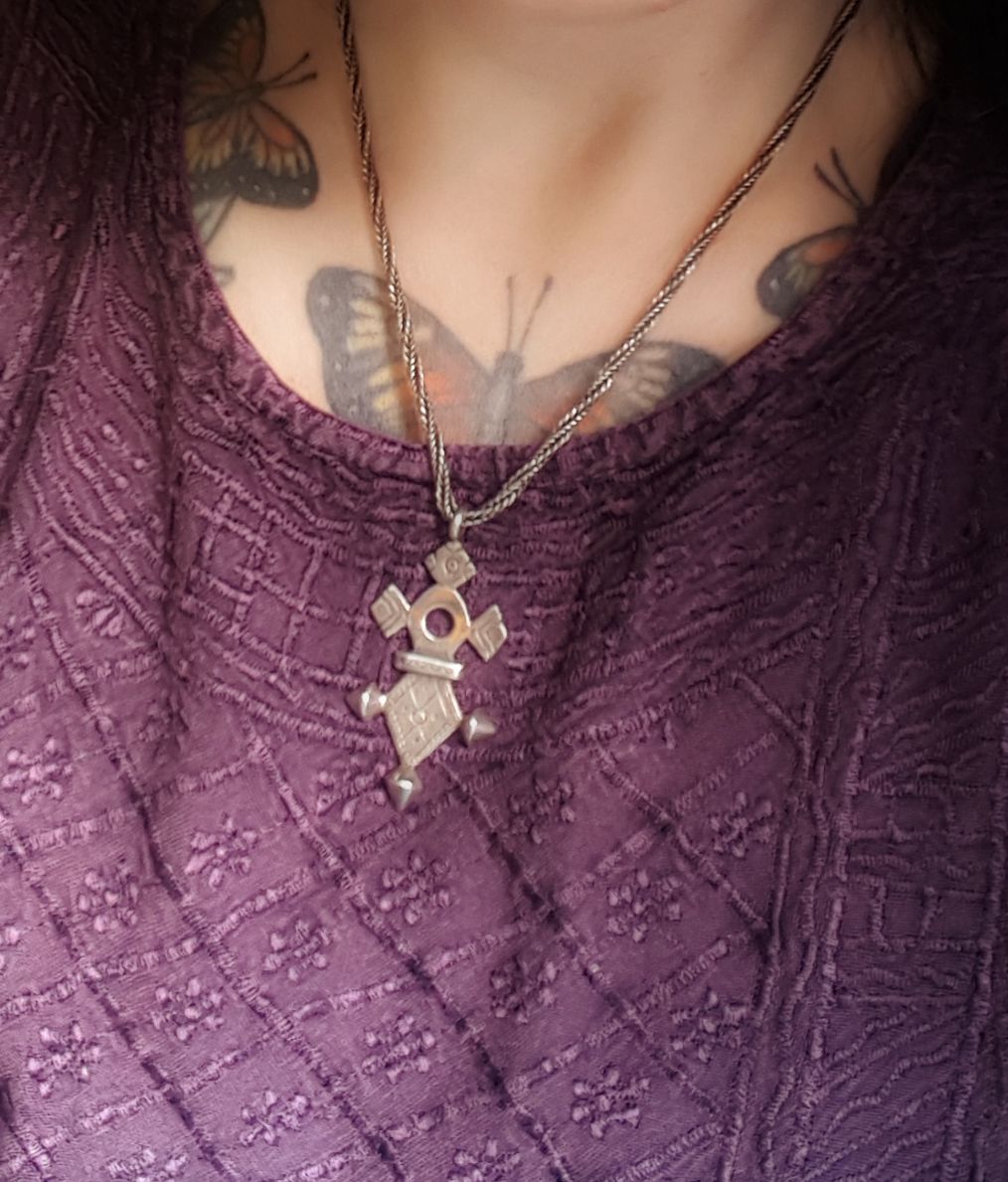 Tuareg Silver Cross Pendant