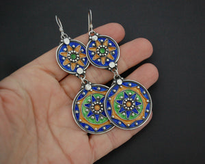 Berber Enamel Dangle Earrings