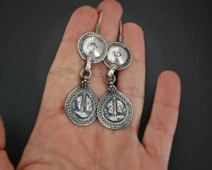 Hindu Charm Earrings Vishnu's Feet