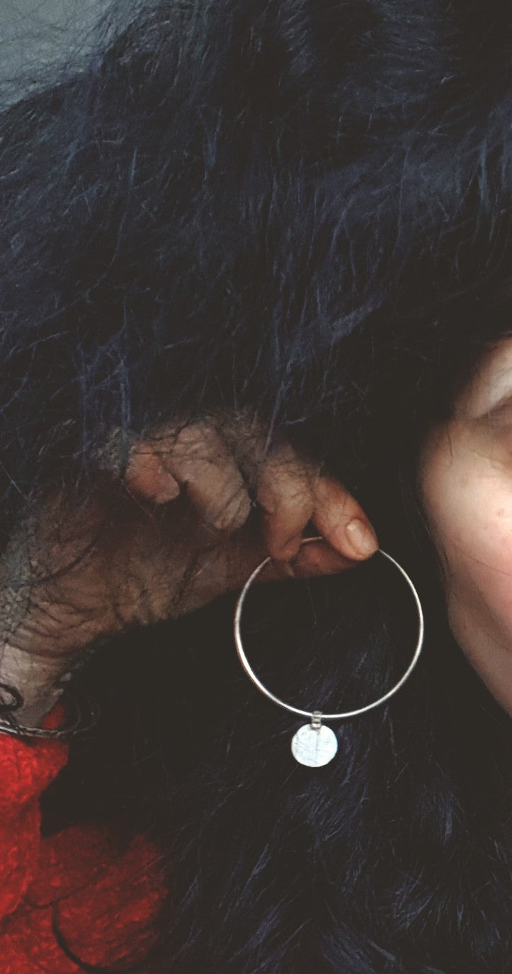 XLARGE Hoop Earrings with Coins