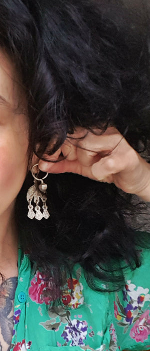 Tribal Indian Earrings from Gujarat