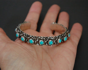 Native American Turquoise Bracelet - SMALL