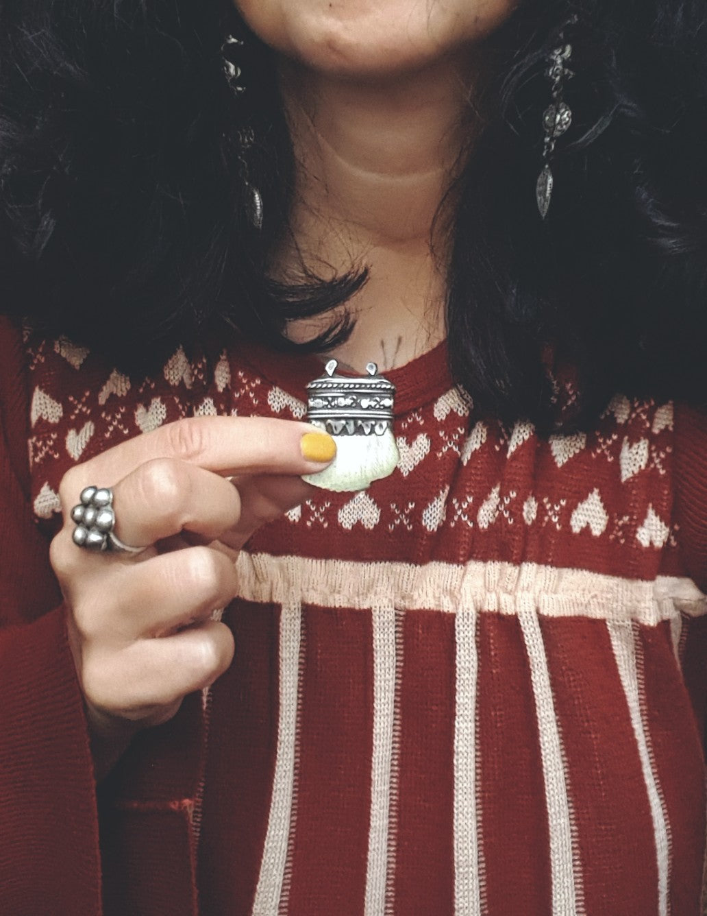 Old Yemeni Mother of Pearl Pendant