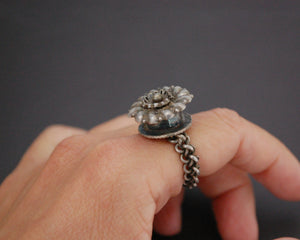 Tribal Rajasthani Silver Ring - Size 6.5