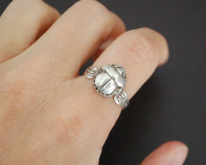 Dainty Scarab Ring from Egypt - Size 8