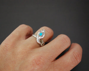 Snake Ring with Turquoise - Size 5.5