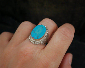 Nepali Turquoise Ring - Size 6.5