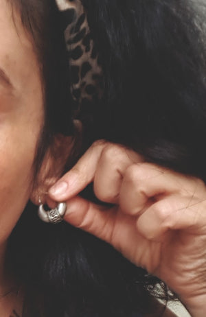 Ethnic Hoop Earrings - SMALL