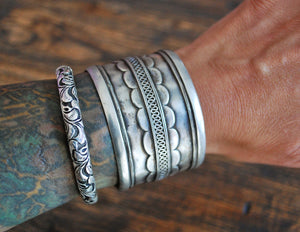 Antique Turkmen Silver Bracelet