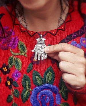 Berber Hamsa Pendant - Hand of Fatima