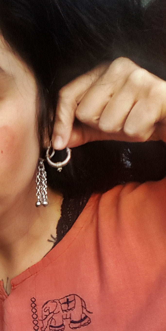 Ethnic Hoop Earrings - SMALL