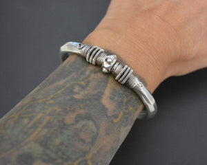 Ethnic Indian Silver Bracelet - Openable