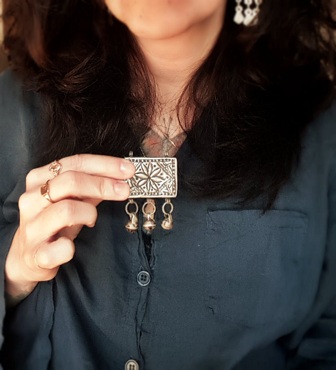 Old Kurdish Amulet Box Pendant