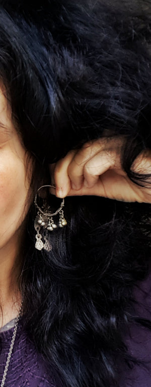 Rajasthani Hoop Earrings with Bells