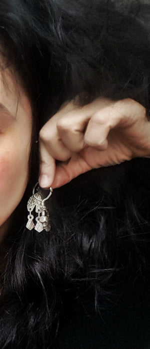Indian Tribal Earrings from Gujarat