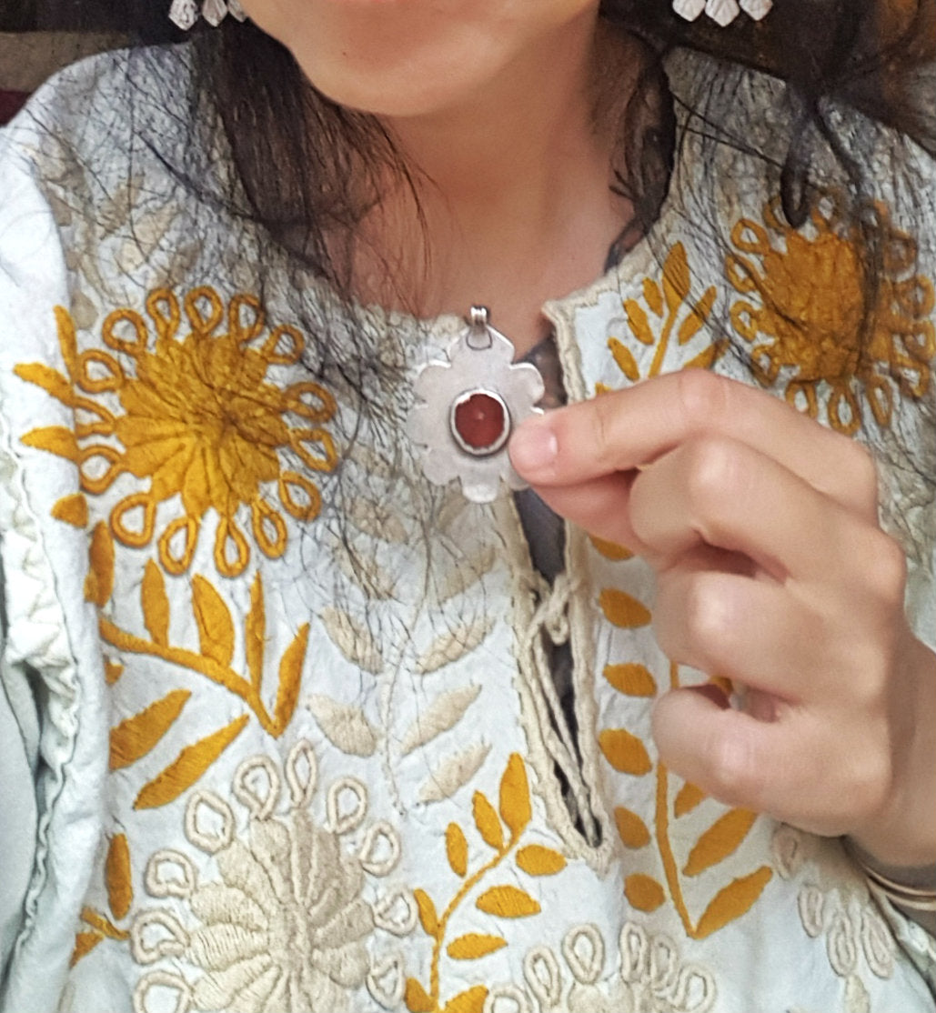 Turkmen Carnelian Pendant