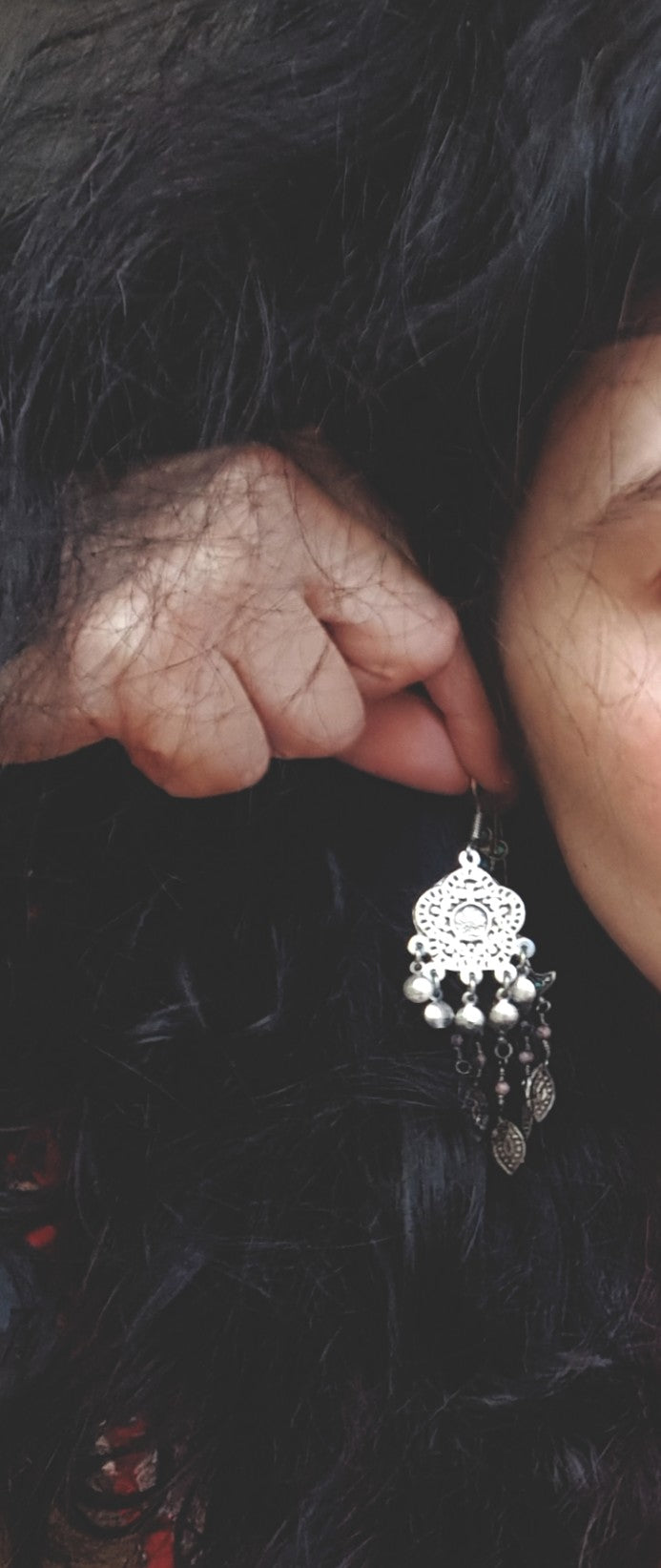 Egyptian Earrings with Dangles