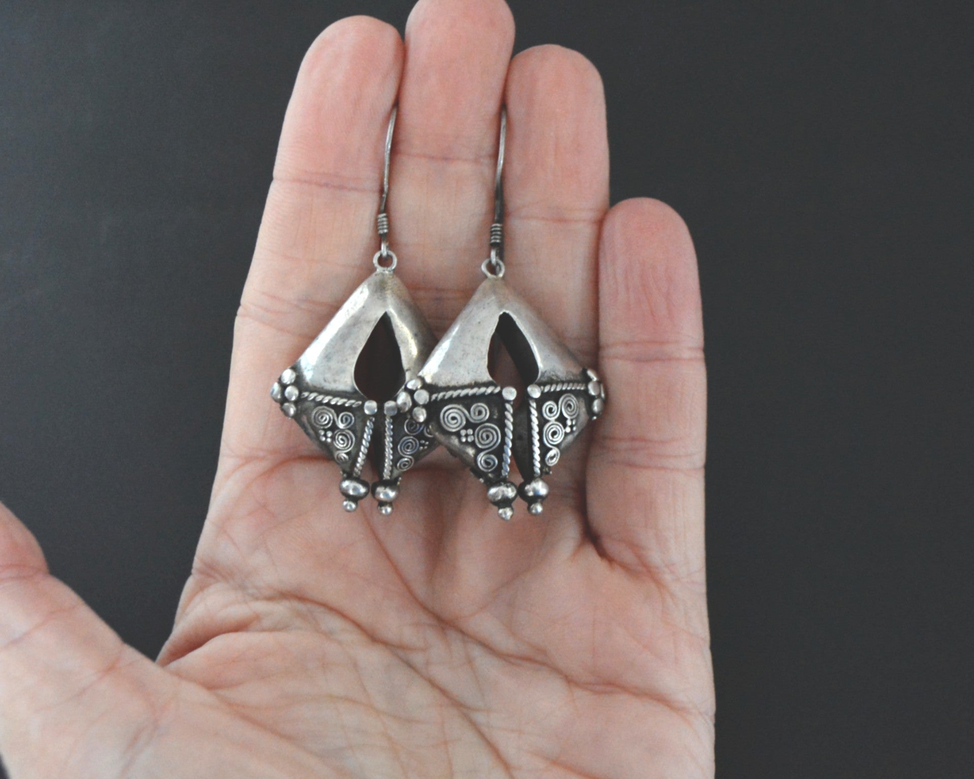 Vintage Mamuli Style Indonesian Earrings - Mamuli Earrings