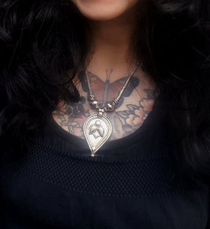 Indian Amulet Pendant on Snake Chain