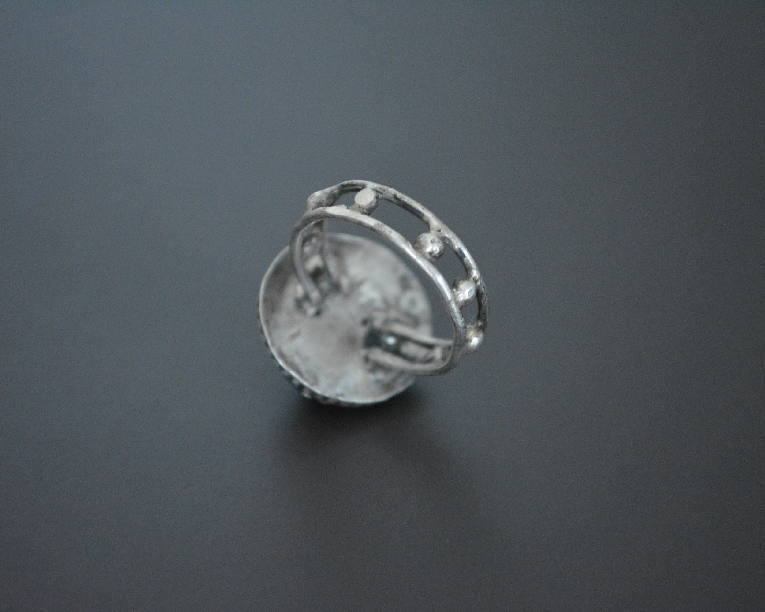 Old Afghani Coral Ring - Size 6