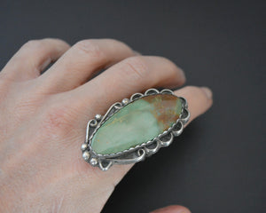 Huge Navajo Turquoise Ring - Size 7.5