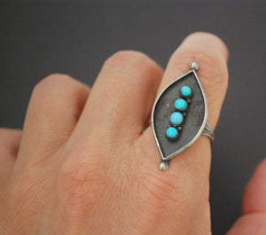 Native American Zuni Turquoise Ring - Size 7