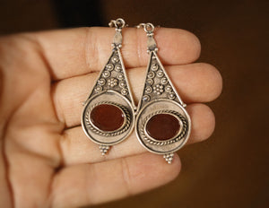 Ethnic Carnelian Earrings from India