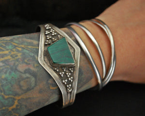 Ethnic Malachite Cuff Bracelet