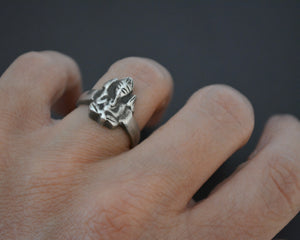 Ganesha Sterling Silver Ring - Size 6.5