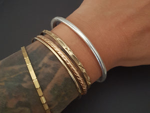 Karen Hill Tribe Silver Cuff Bracelet