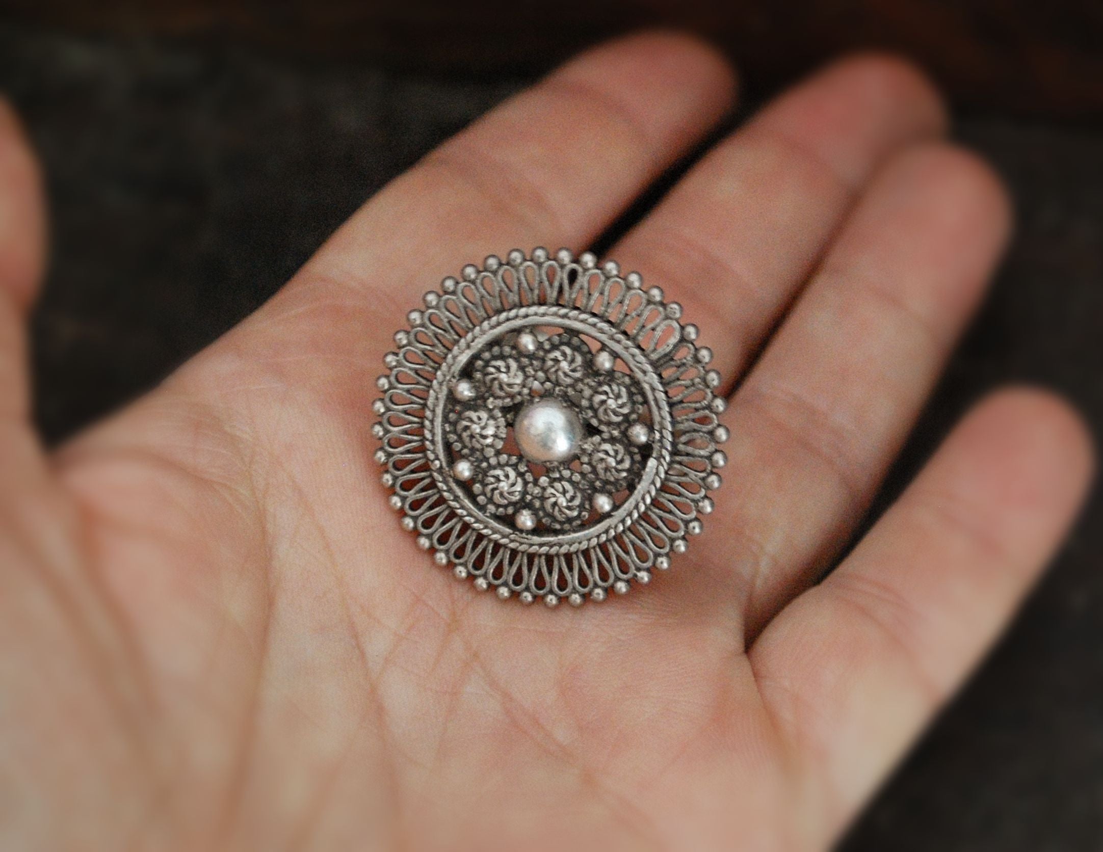 Indian Mandala Ring - Size 10