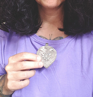 Old Rajasthani Silver Amulet Pendant