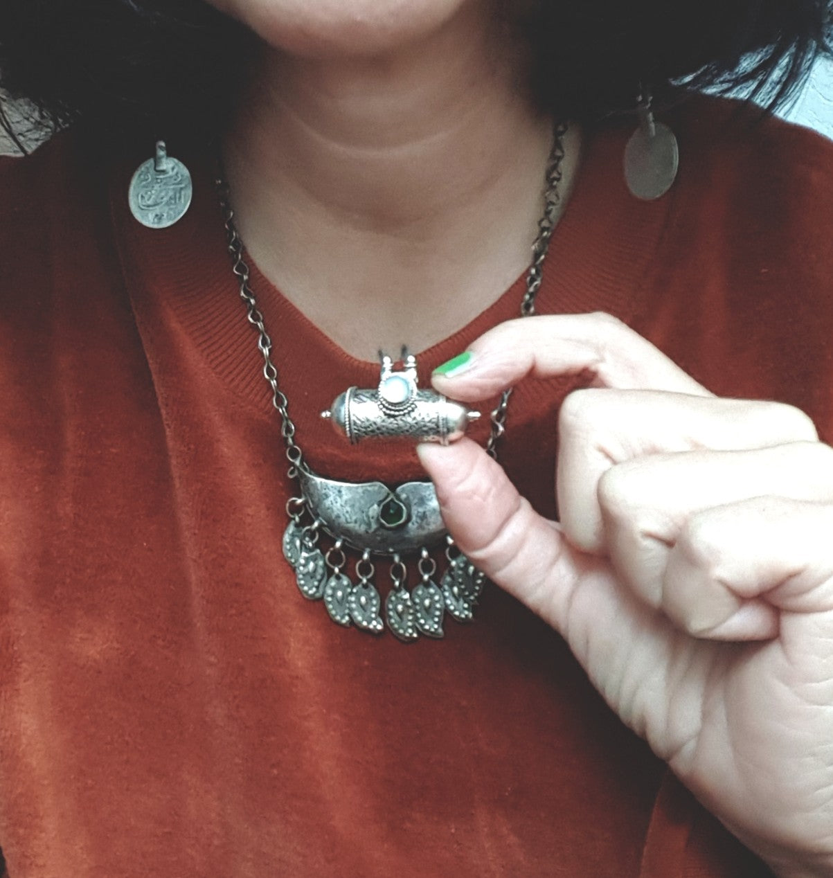 Openable Box Moonstone Pendant from India