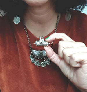 Openable Box Moonstone Pendant from India