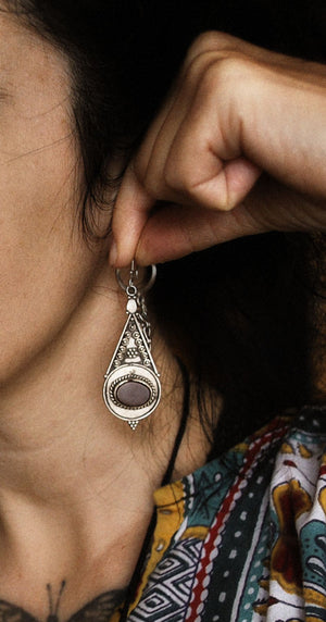 Carnelian Earrings from India