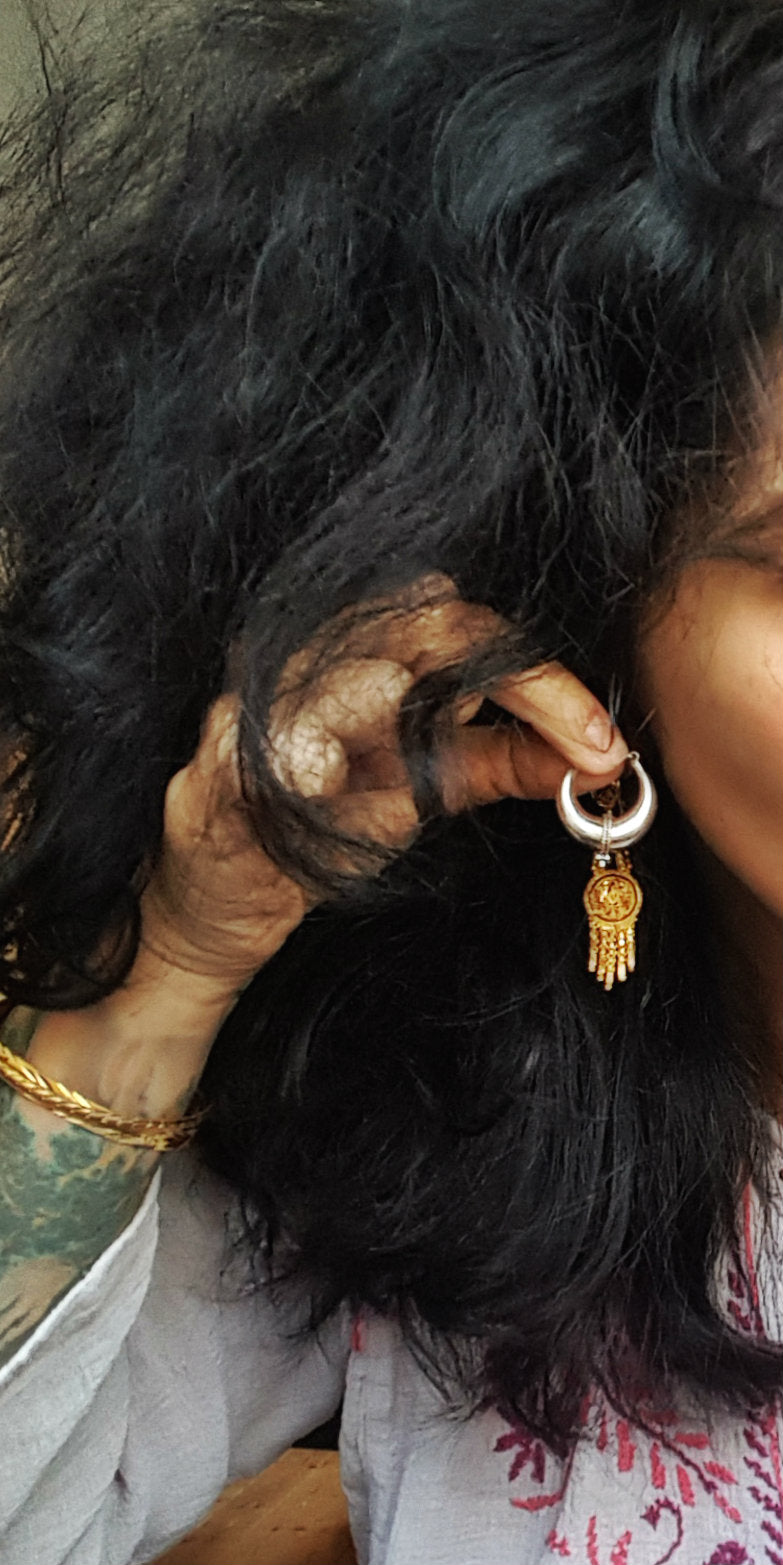 Ethnic Hoop Earrings from India - SMALL/MEDIUM